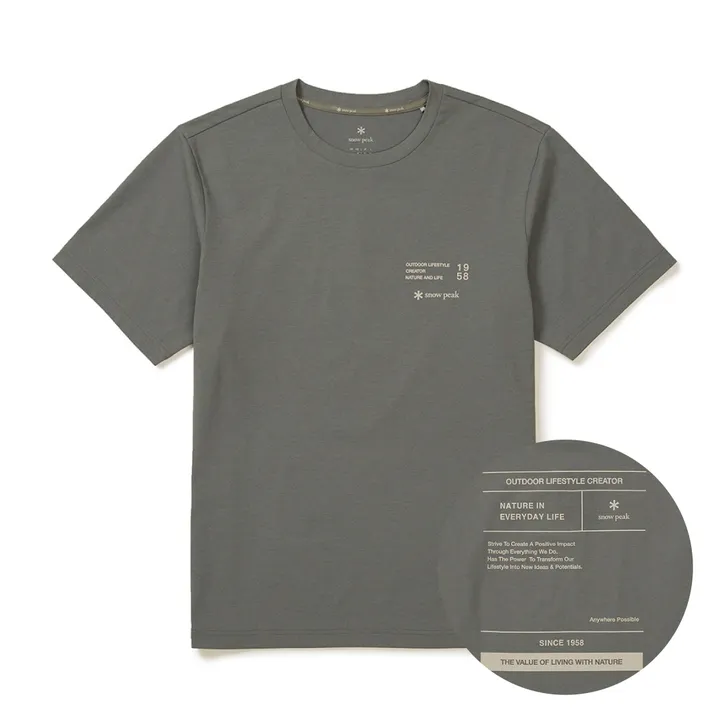 PEAK■Quick Dry Reflective Short Sleeve■送料込 SNOW PEAK Quick Dry Reflective Short Sleeve T-Shirt 快乾
