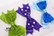 經典圓點蝴蝶結 (Classic Dotty Bow)｜圓點｜深紫｜寶藍｜裝飾｜緞帶用途｜春天｜古典｜綠色