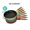 Le Creuset 木柄平底鍋 28cm 馬賽藍／天空藍／冷薄荷／火焰橘