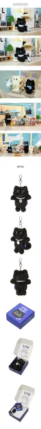 LMR-MINI SSANGNYOUNGEE KEY RING：BLACK