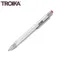 德國TROIKA工程筆PIP20SI/RD(特別款:銀色筆身+紅色觸控頭;多用途:起子/水平/觸控)