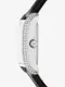 MICHAEL KORS Mini Emery Pavé Silver-Tone and Crocodile Embossed Leather Watch