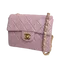CHANEL Vintage | 紫色金釦方胖子17cm 斜背包