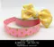 PR528 螢光點點印刷緞帶 21MM (PR528 Polka Dots Ribbon 21MM )