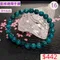 🌸貞緣水晶飾品🌸AB022藍綠鋰輝手鍊8+mm