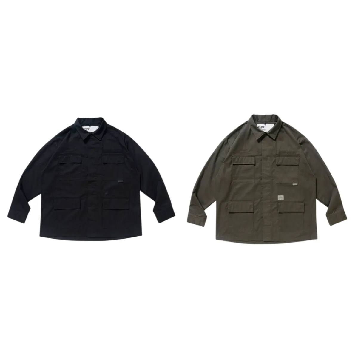 WTAPS 23SS JUNGLE COPO TWILL 四袋工装多口袋軍事風襯衫薄夾克外套