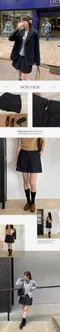 98doci made－百褶牛仔短裙：3 size