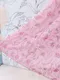 胭粉印花 法式排釦雪紡收腰洋裝