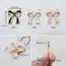 A1563 質感蝴蝶結金屬配件 2入/組  (Bow Décor)