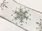 聖誕銀蔥雪花白色網格拷克織帶 -63mm ( Snowflake Ribbon)