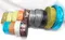 【整箱販售】節慶織帶63MM(2-1/2英吋寬、含鐵絲)/深灰色/黑色/素面/雪花/菱形/特惠價/藍色/咖啡色