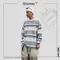 “Gnomes lab”22AW STRIPE LONG SLEEVE SHIRT-橫條長TEE / 灰