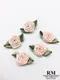 綠葉玫瑰花/手工藝材料/飾品/刺繡材料/DIY材料/配件