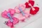甜心蕾絲蝴蝶結 (Sweet Lace Bow)｜粉色｜蕾絲｜紅色｜裝飾｜緞帶用途｜春天｜髮飾DIY