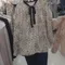 【預購】韓國連線 正韓 愛心豹紋綁結上衣