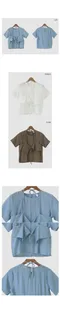 어리틀빗A little b－fleen halter strap blouse (3color)