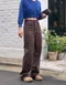 LINENNE －high waist cotton pants (2color)