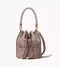 TORY BURCH THE LEATHER BUCKET BAG