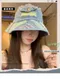 【牛仔】🧢日系風刷破螢光色條牛仔盆帽/漁夫帽👒🧢 結單