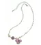 Hydrangea & pearl necklace 珍珠紫陽花瓣二片項鍊