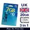 【流量卡】新款 英國 O2 UK 全球漫遊 電話卡 帳號申辦 可無限收簡訊 簡訊卡 註冊卡 飛機 上網卡 長期
