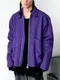 【22FW】 Roaringwild 大口袋造型羊毛夾克 (紫)