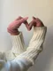 LINENNE－love half pola knit (2color)：半高領針織毛衣！