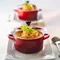 【缺貨】Le Creuset 迷你烤盅 0.25L 櫻桃紅／馬賽藍