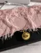 BB11搶鏡耐裝的流蘇粉紅牛皮法棍包