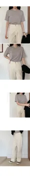 Slowand made－today denim奶油白直筒褲：XS/L size（有加長版本）