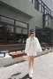 冬戀柏林茶-韓國高領顯瘦傘洋裝