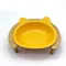 貓頭瓷碗(黃)