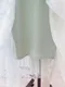 點點網紗蕾絲 珍珠釦腰封洋裝＿（5色：粉/藍/黑/杏/綠）