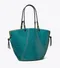 TORY BRUCH SPAGHETTI STRAP EMBOSSED TOTE