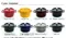 Staub 圓形鑄鐵鍋 14cm 0.8L 石墨灰／黑色
