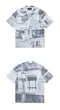 【22SS】 mahagrid Downtown造型短袖襯衫（灰）