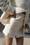 韓國小香鈕扣外套(有墊肩)+韓國小香開叉短裙 套裝