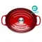 Le Creuset 橢圓型鑄鐵鍋 27cm 4.1L 櫻桃紅