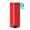 BRABANTIA PEDAL BIN NEWICO  紅色 時尚腳踏式垃圾桶 30L #111808
