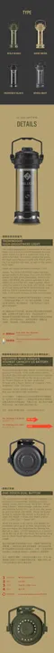 [ CARGO ] 工業風LED燈mini-黑色/沙色/軍綠/灰色 │ 四色 迷你燈 營燈 LED燈 戶外燈 小燈