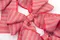 甜心條紋蝴蝶結(DK0023-4/Sweetheart Striped Bow) ｜條紋｜紅色｜手作｜布置｜聖誕｜緞帶用途｜髮飾