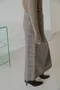 格紋羊毛手工裙 (灰棕)
