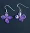 紫陽花銀耳環 Hydrangea silver hook earrings