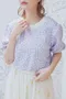 可愛小雛菊 羅紋收邊上衣＿（4色:紫）