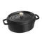 STAUB 橢圓形鑄鐵鍋 29CM 白色松露/芥茉黃/櫻桃紅/黑/石墨灰/羅勒綠/深藍色