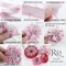 PO-K1512S 粉嫩色系抓皺魔法手拉花緞帶 38mm  (PO-K1512S PULL BOW RIBBON 38mm)