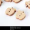 A1248 質感木頭小蘋果鈕扣配件 6入/組  (Button Décor)