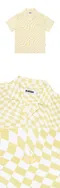 【21SS】Kirsh 錯視造型短袖襯衫 (黃)