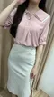 【預購】Mikis 5/17直播 商品No. 7 配色領金釦衫