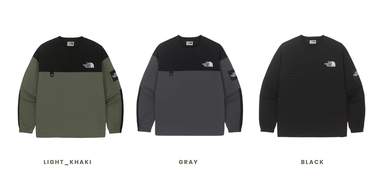 THE NORTH FACE ALBANY CREWNECK 梭織拼接長袖